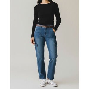 SANCTUARY DENIM Jeans Womens 30 Blue Cropped Ankle Jean Pants Pant Side Pockets